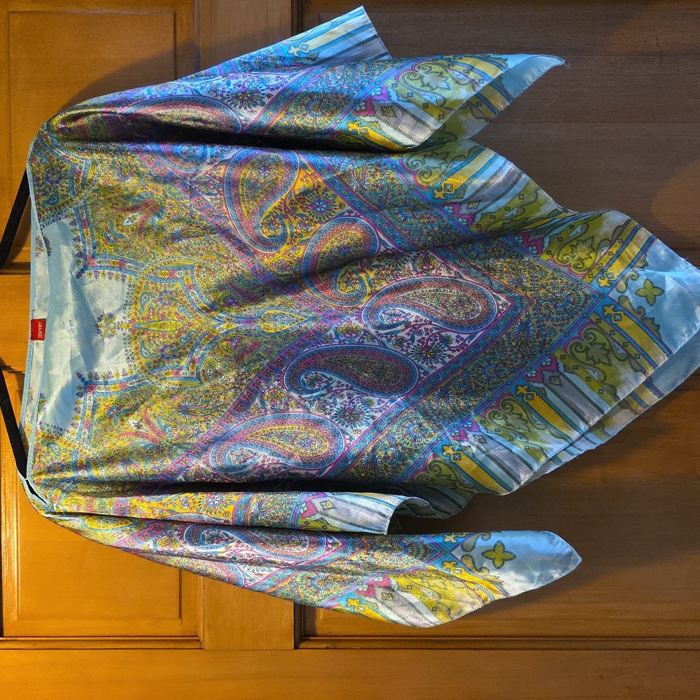 Esprit Colorful Paisley Silk Shawl